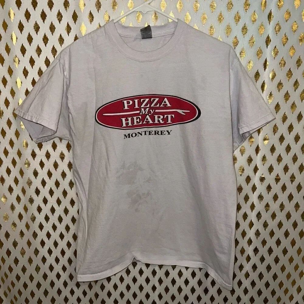 Pizza my heart Monterey California souvenir shirt size M